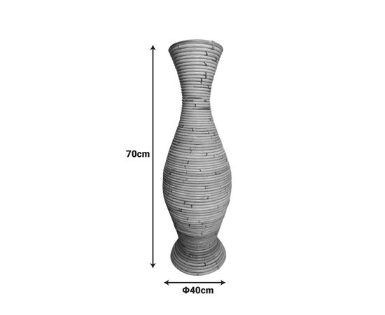 Βάζο Virnia Inart pe rattan σε φυσική απόχρωση Φ40x70εκ - ΑΝΤΙΚΕΙΜΕΝΑ στο Milonadakis.gr
