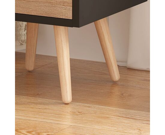 Κομοδίνο Selma pakoworld σε μαύρη-sonoma απόχρωση 29.7x29.7x45εκ - ΚΟΜΟΔΙΝΑ στο Milonadakis.gr