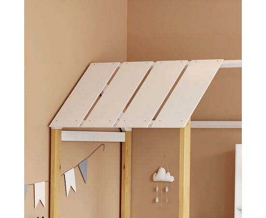 Παιδικό κρεβάτι Bedria pakoworld τ.Montessori ξύλο σε λευκή-φυσική απόχρωση 190x90εκ - ΠΑΙΔΙΚΟ ΔΩΜΑΤΙΟ στο Milonadakis.gr