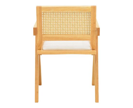 Πολυθρόνα Winslow pakoworld rubberwood σε φυσική απόχρωση-ύφασμα λευκό 51x54x80εκ - ΚΑΡΕΚΛΕΣ - ΠΟΛΥΘΡΟΝΕΣ στο Milonadakis.gr