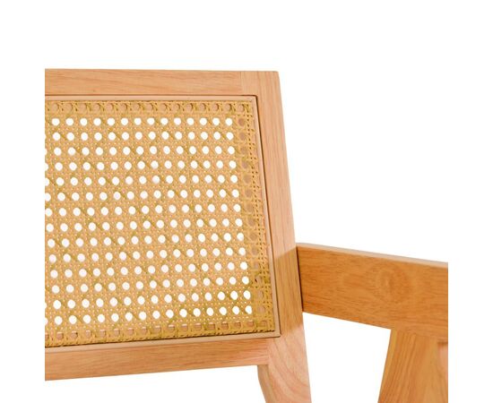 Πολυθρόνα Winslow pakoworld rubberwood σε φυσική απόχρωση-ύφασμα λευκό 51x54x80εκ - ΚΑΡΕΚΛΕΣ - ΠΟΛΥΘΡΟΝΕΣ στο Milonadakis.gr