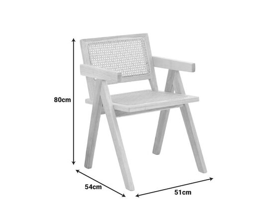 Πολυθρόνα Winslow pakoworld rubberwood-rattan σε φυσική απόχρωση 51x54x80εκ - ΚΑΡΕΚΛΕΣ - ΠΟΛΥΘΡΟΝΕΣ στο Milonadakis.gr