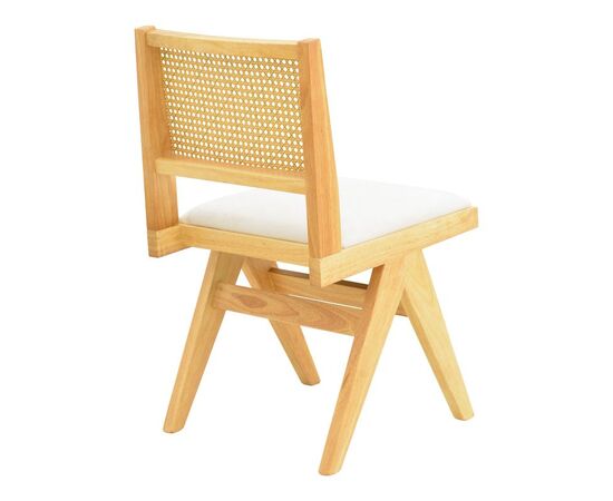 Καρέκλα Winslow pakoworld rubberwood σε φυσική απόχρωση-ύφασμα λευκό 46x58x80εκ - ΚΑΡΕΚΛΕΣ - ΠΟΛΥΘΡΟΝΕΣ ΕΣ. στο Milonadakis.gr