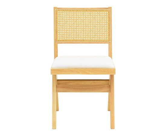 Καρέκλα Winslow pakoworld rubberwood σε φυσική απόχρωση-ύφασμα λευκό 46x58x80εκ - ΚΑΡΕΚΛΕΣ - ΠΟΛΥΘΡΟΝΕΣ ΕΣ. στο Milonadakis.gr