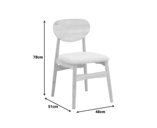 Καρέκλα Cardith pakoworld rubberwood-plywood σε φυσική απόχρωση-ύφασμα γκρι-μπεζ 48x51x78εκ - ΚΑΡΕΚΛΕΣ - ΠΟΛΥΘΡΟΝΕΣ ΕΣ. στο Milonadakis.gr