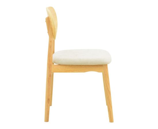 Καρέκλα Cardith pakoworld rubberwood-plywood σε φυσική απόχρωση-ύφασμα γκρι-μπεζ 48x51x78εκ - ΚΑΡΕΚΛΕΣ - ΠΟΛΥΘΡΟΝΕΣ ΕΣ. στο Milonadakis.gr