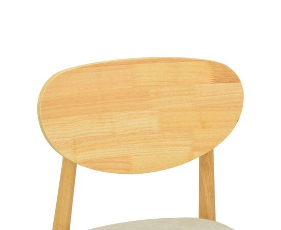 Καρέκλα Cardith pakoworld rubberwood-plywood σε φυσική απόχρωση-ύφασμα γκρι-μπεζ 48x51x78εκ - ΚΑΡΕΚΛΕΣ - ΠΟΛΥΘΡΟΝΕΣ ΕΣ. στο Milonadakis.gr