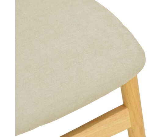 Καρέκλα Cardith pakoworld rubberwood-plywood σε φυσική απόχρωση-ύφασμα γκρι-μπεζ 48x51x78εκ - ΚΑΡΕΚΛΕΣ - ΠΟΛΥΘΡΟΝΕΣ ΕΣ. στο Milonadakis.gr