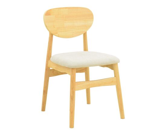 Καρέκλα Cardith pakoworld rubberwood-plywood σε φυσική απόχρωση-ύφασμα γκρι-μπεζ 48x51x78εκ - ΚΑΡΕΚΛΕΣ - ΠΟΛΥΘΡΟΝΕΣ ΕΣ. στο Milonadakis.gr