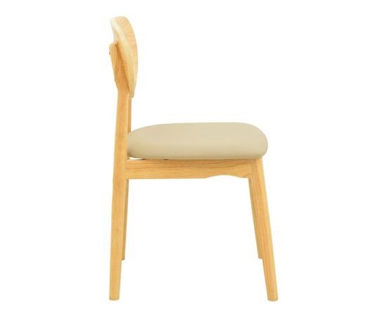 Καρέκλα Cardith pakoworld rubberwood-plywood σε φυσική απόχρωση-pu μπεζ 48x51x78εκ - ΚΑΡΕΚΛΕΣ - ΠΟΛΥΘΡΟΝΕΣ ΕΣ. στο Milonadakis.gr
