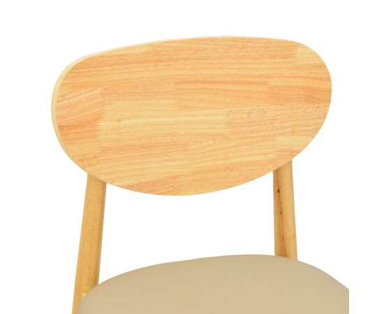Καρέκλα Cardith pakoworld rubberwood-plywood σε φυσική απόχρωση-pu μπεζ 48x51x78εκ - ΚΑΡΕΚΛΕΣ - ΠΟΛΥΘΡΟΝΕΣ ΕΣ. στο Milonadakis.gr
