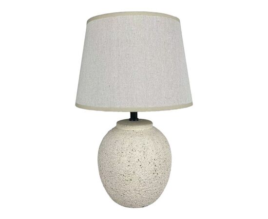 Επιτραπέζιο φωτιστικό Lurata Inart Ε27 κεραμικό σε μπεζ απόχρωση Φ26x38εκ - ΕΠΙΤΡΑΠΕΖΙΑ ΦΩΤΙΣΤΙΚΑ στο Milonadakis.gr
