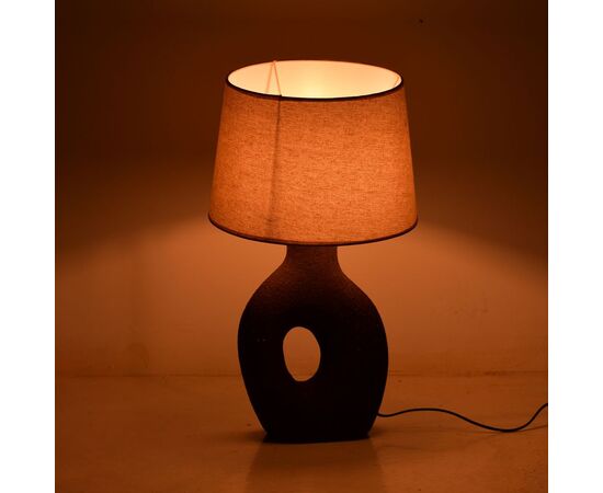 Επιτραπέζιο φωτιστικό Ovola Inart Ε27 κεραμικό σε γκρι antique-μπεζ απόχρωση Φ30x52εκ - ΕΠΙΤΡΑΠΕΖΙΑ ΦΩΤΙΣΤΙΚΑ στο Milonadakis.gr