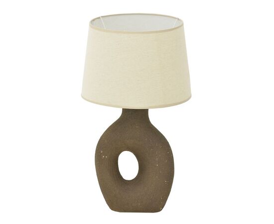 Επιτραπέζιο φωτιστικό Ovola Inart Ε27 κεραμικό σε γκρι antique-μπεζ απόχρωση Φ30x52εκ - ΕΠΙΤΡΑΠΕΖΙΑ ΦΩΤΙΣΤΙΚΑ στο Milonadakis.gr