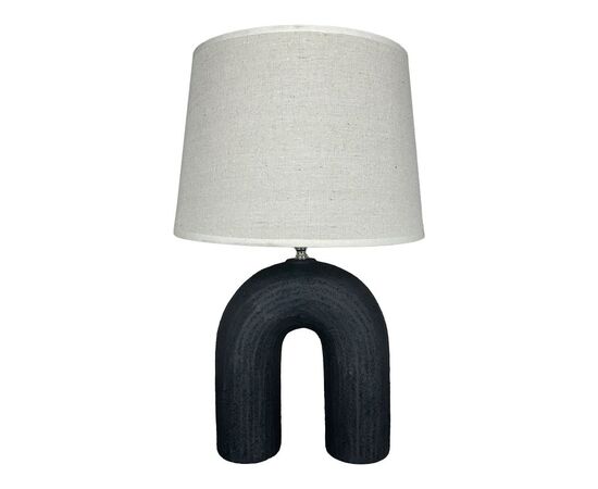 Επιτραπέζιο φωτιστικό Archo Inart Ε27 κεραμικό σε μαύρο-μπεζ απόχρωση Φ30x45εκ - ΕΠΙΤΡΑΠΕΖΙΑ ΦΩΤΙΣΤΙΚΑ στο Milonadakis.gr