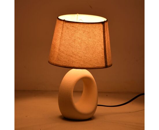 Επιτραπέζιο φωτιστικό Collie Inart Ε14 κεραμικό σε μπεζ απόχρωση Φ18x29εκ - ΕΠΙΤΡΑΠΕΖΙΑ ΦΩΤΙΣΤΙΚΑ στο Milonadakis.gr