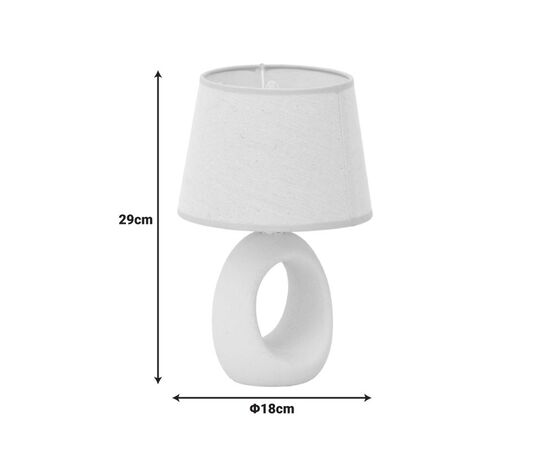 Επιτραπέζιο φωτιστικό Collie Inart Ε14 κεραμικό σε γκρι antique-μπεζ απόχρωση Φ18x29εκ - ΕΠΙΤΡΑΠΕΖΙΑ ΦΩΤΙΣΤΙΚΑ στο Milonadakis.gr