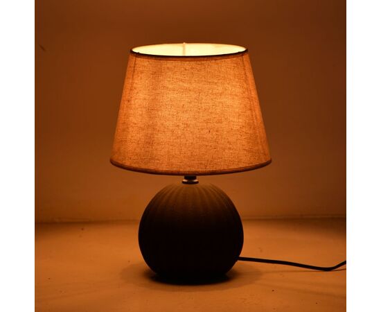 Επιτραπέζιο φωτιστικό Melanie Inart Ε14 κεραμικό σε μαύρο- μπεζ απόχρωση Φ22x30εκ - ΕΠΙΤΡΑΠΕΖΙΑ ΦΩΤΙΣΤΙΚΑ στο Milonadakis.gr