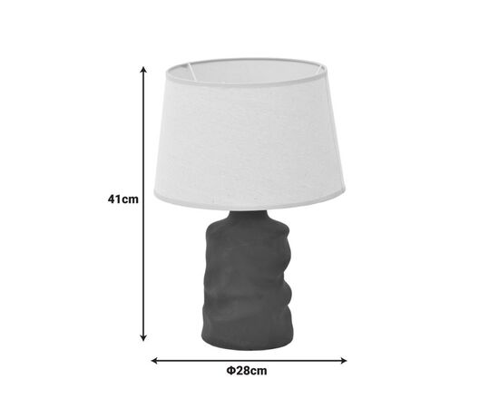 Επιτραπέζιο φωτιστικό Wabbi Inart Ε27 κεραμικό σε μαύρο-μπεζ απόχρωση Φ28x41εκ - ΕΠΙΤΡΑΠΕΖΙΑ ΦΩΤΙΣΤΙΚΑ στο Milonadakis.gr