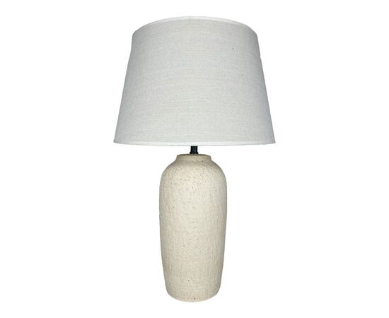 Επιτραπέζιο φωτιστικό Barout Inart Ε27 κεραμικό σε μπεζ απόχρωση Φ40x62εκ - ΕΠΙΤΡΑΠΕΖΙΑ ΦΩΤΙΣΤΙΚΑ στο Milonadakis.gr