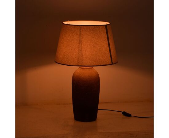 Επιτραπέζιο φωτιστικό Barout Inart Ε27 κεραμικό σε γκρι antique- μπεζ απόχρωση Φ40x62εκ - ΕΠΙΤΡΑΠΕΖΙΑ ΦΩΤΙΣΤΙΚΑ στο Milonadakis.gr