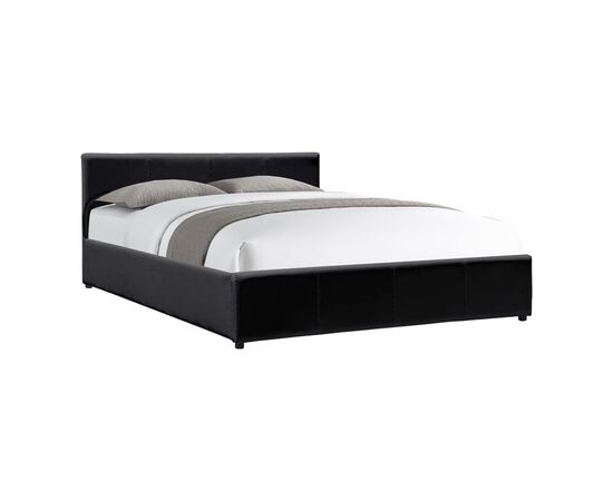 Κρεβάτι Dellia pakoworld με αποθηκευτικό χώρο pu μαύρο 150x200εκ - ΚΡΕΒΑΤΙΑ στο Milonadakis.gr