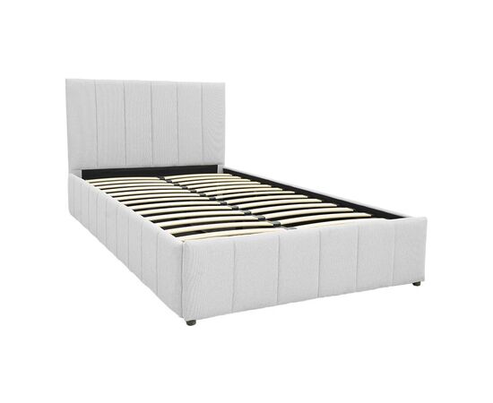 Κρεβάτι Snuggle pakoworld με αποθηκευτικό χώρο ύφασμα γκρι 120x200εκ - ΚΡΕΒΑΤΙΑ στο Milonadakis.gr