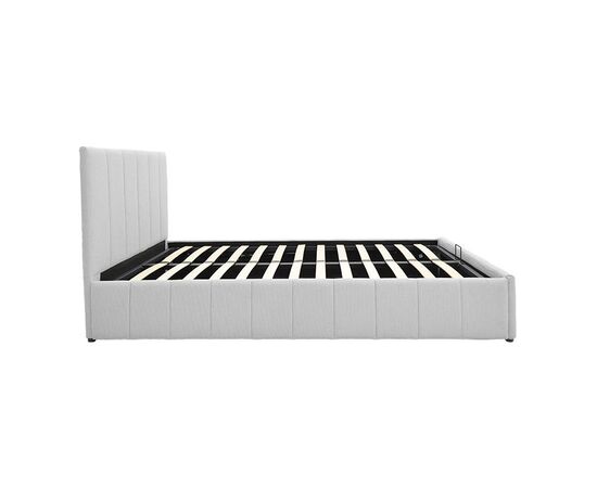 Κρεβάτι Snuggle pakoworld με αποθηκευτικό χώρο ύφασμα γκρι 120x200εκ - ΚΡΕΒΑΤΙΑ στο Milonadakis.gr