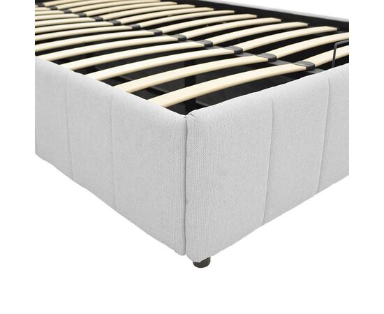 Κρεβάτι Snuggle pakoworld με αποθηκευτικό χώρο ύφασμα γκρι 120x200εκ - ΚΡΕΒΑΤΙΑ στο Milonadakis.gr