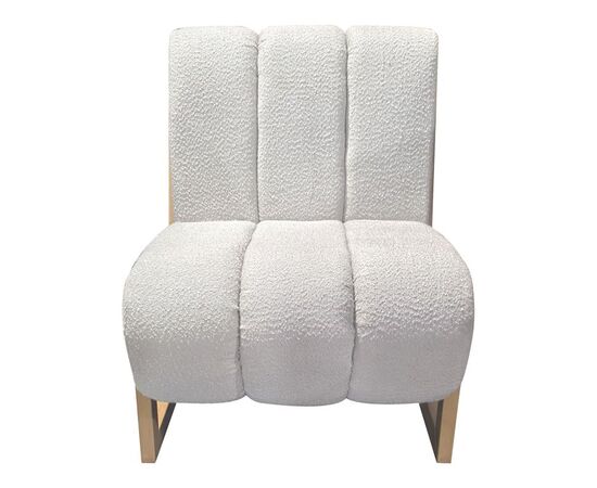 Πολυθρόνα Cocoon pakoworld ύφασμα σε λευκή -πόδια σε φυσική απόχρωση 65x75x77εκ - ΚΑΡΕΚΛΕΣ - ΠΟΛΥΘΡΟΝΕΣ ΕΣ. στο Milonadakis.gr