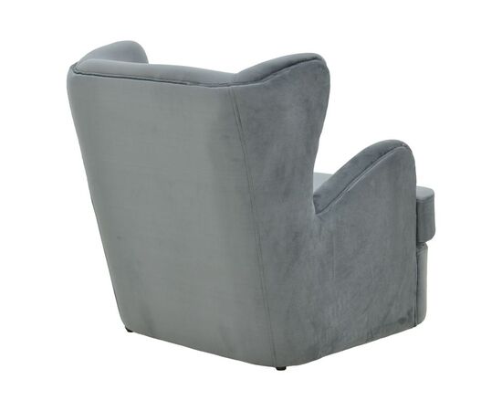 Πολυθρόνα Regalo pakoworld βελούδο σε ανθρακί απόχρωση 75x88x85εκ - ΚΑΡΕΚΛΕΣ - ΠΟΛΥΘΡΟΝΕΣ ΕΣ. στο Milonadakis.gr