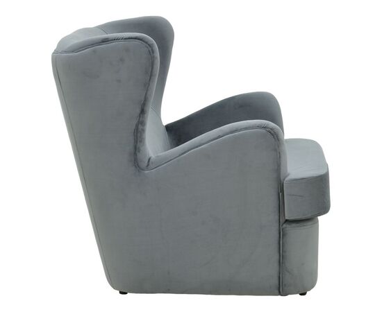 Πολυθρόνα Regalo pakoworld βελούδο σε ανθρακί απόχρωση 75x88x85εκ - ΚΑΡΕΚΛΕΣ - ΠΟΛΥΘΡΟΝΕΣ ΕΣ. στο Milonadakis.gr