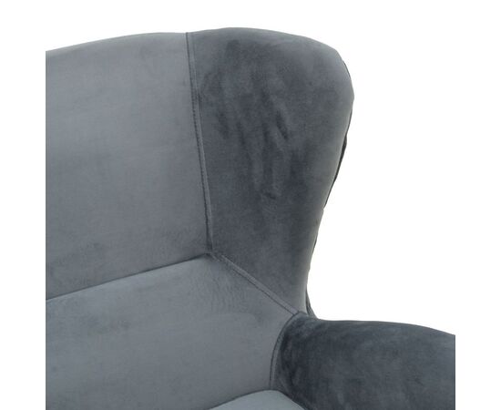 Πολυθρόνα Regalo pakoworld βελούδο σε ανθρακί απόχρωση 75x88x85εκ - ΚΑΡΕΚΛΕΣ - ΠΟΛΥΘΡΟΝΕΣ ΕΣ. στο Milonadakis.gr