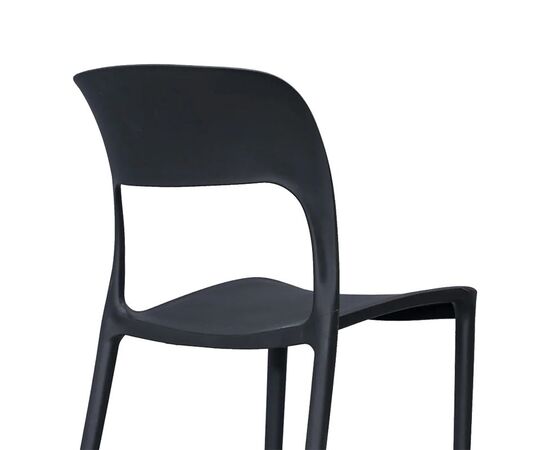 Καρέκλα Zanna pakoworld στοιβαζόμενη pp σε μαύρη απόχρωση 44x45x80εκ - ΚΑΡΕΚΛΕΣ - ΠΟΛΥΘΡΟΝΕΣ ΕΣ. στο Milonadakis.gr