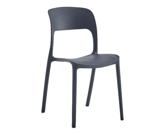 Καρέκλα Zanna pakoworld στοιβαζόμενη pp σε μαύρη απόχρωση 44x45x80εκ - ΚΑΡΕΚΛΕΣ - ΠΟΛΥΘΡΟΝΕΣ ΕΣ. στο Milonadakis.gr