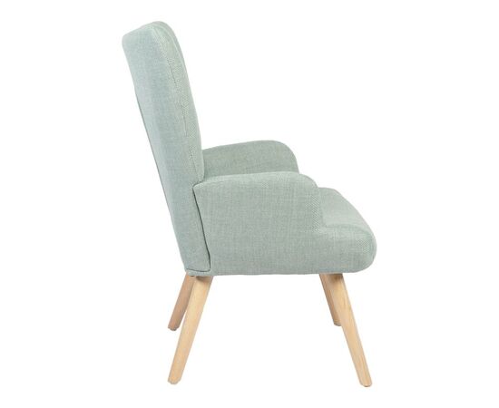 Πολυθρόνα-μπερζέρα Gerlina pakoworld μέντα ύφασμα με πόδι σε φυσική απόχρωση 71x64x94εκ - ΚΑΡΕΚΛΕΣ - ΠΟΛΥΘΡΟΝΕΣ ΕΣ. στο Milonadakis.gr