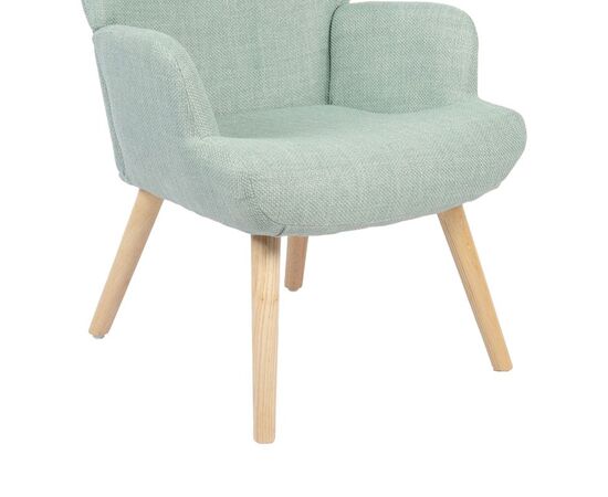 Πολυθρόνα-μπερζέρα Gerlina pakoworld μέντα ύφασμα με πόδι σε φυσική απόχρωση 71x64x94εκ - ΚΑΡΕΚΛΕΣ - ΠΟΛΥΘΡΟΝΕΣ ΕΣ. στο Milonadakis.gr