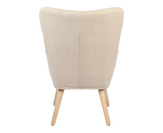 Πολυθρόνα-μπερζέρα Gerlina pakoworld κρεμ ύφασμα με πόδι σε φυσική απόχρωση 71x64x94εκ - ΚΑΡΕΚΛΕΣ - ΠΟΛΥΘΡΟΝΕΣ ΕΣ. στο Milonadakis.gr