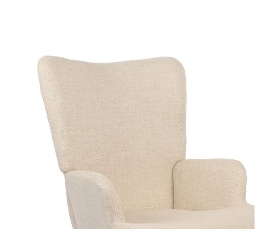 Πολυθρόνα-μπερζέρα Gerlina pakoworld κρεμ ύφασμα με πόδι σε φυσική απόχρωση 71x64x94εκ - ΚΑΡΕΚΛΕΣ - ΠΟΛΥΘΡΟΝΕΣ ΕΣ. στο Milonadakis.gr