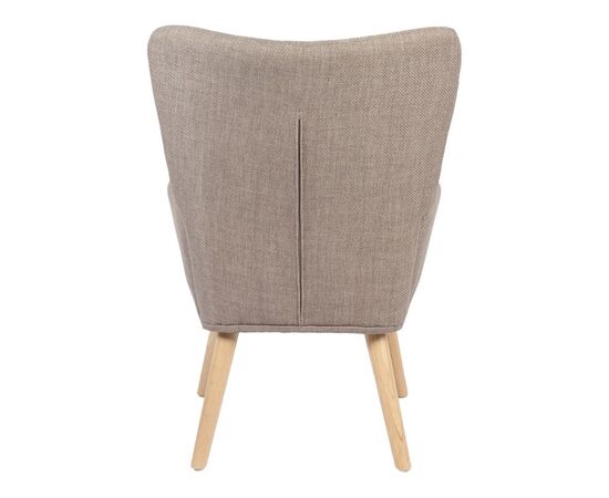 Πολυθρόνα-μπερζέρα Gerlina pakoworld γκρι-μπεζ ύφασμα με πόδι σε φυσική απόχρωση 71x64x94εκ - ΚΑΡΕΚΛΕΣ - ΠΟΛΥΘΡΟΝΕΣ ΕΣ. στο Milonadakis.gr