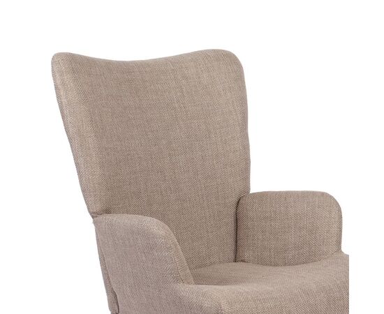 Πολυθρόνα-μπερζέρα Gerlina pakoworld γκρι-μπεζ ύφασμα με πόδι σε φυσική απόχρωση 71x64x94εκ - ΚΑΡΕΚΛΕΣ - ΠΟΛΥΘΡΟΝΕΣ ΕΣ. στο Milonadakis.gr