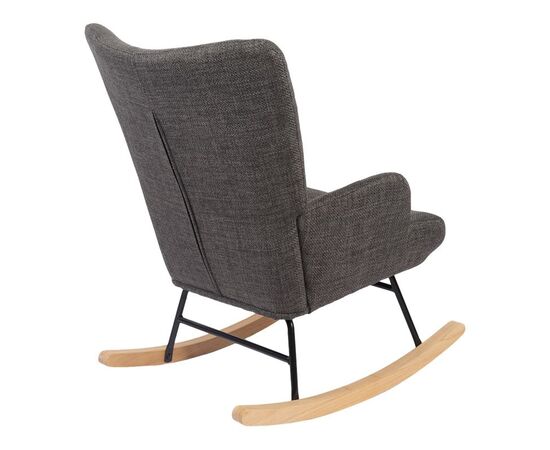 Κουνιστή πολυθρόνα Jianna pakoworld ανθρακί ύφασμα με πόδι σε φυσική απόχρωση 79x64x89εκ - ΚΑΡΕΚΛΕΣ - ΠΟΛΥΘΡΟΝΕΣ ΕΣ. στο Milonadakis.gr