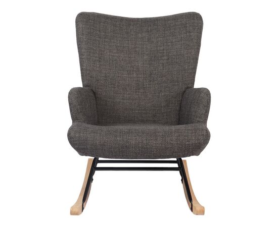 Κουνιστή πολυθρόνα Jianna pakoworld ανθρακί ύφασμα με πόδι σε φυσική απόχρωση 79x64x89εκ - ΚΑΡΕΚΛΕΣ - ΠΟΛΥΘΡΟΝΕΣ ΕΣ. στο Milonadakis.gr