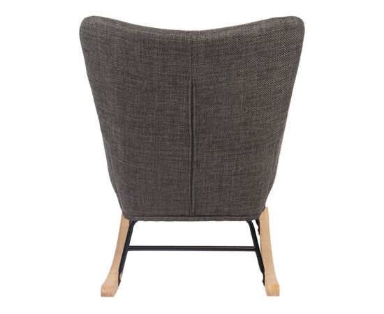 Κουνιστή πολυθρόνα Jianna pakoworld ανθρακί ύφασμα με πόδι σε φυσική απόχρωση 79x64x89εκ - ΚΑΡΕΚΛΕΣ - ΠΟΛΥΘΡΟΝΕΣ ΕΣ. στο Milonadakis.gr