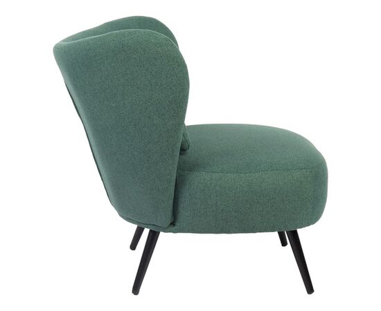 Πολυθρόνα Nagreta pakoworld πράσινο ύφασμα με μεταλλικό πόδι σε μαύρη απόχρωση 77x73x74εκ - ΚΑΡΕΚΛΕΣ - ΠΟΛΥΘΡΟΝΕΣ ΕΣ. στο Milonadakis.gr