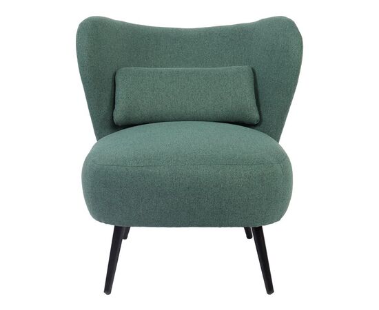 Πολυθρόνα Nagreta pakoworld πράσινο ύφασμα με μεταλλικό πόδι σε μαύρη απόχρωση 77x73x74εκ - ΚΑΡΕΚΛΕΣ - ΠΟΛΥΘΡΟΝΕΣ ΕΣ. στο Milonadakis.gr