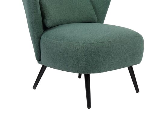 Πολυθρόνα Nagreta pakoworld πράσινο ύφασμα με μεταλλικό πόδι σε μαύρη απόχρωση 77x73x74εκ - ΚΑΡΕΚΛΕΣ - ΠΟΛΥΘΡΟΝΕΣ ΕΣ. στο Milonadakis.gr