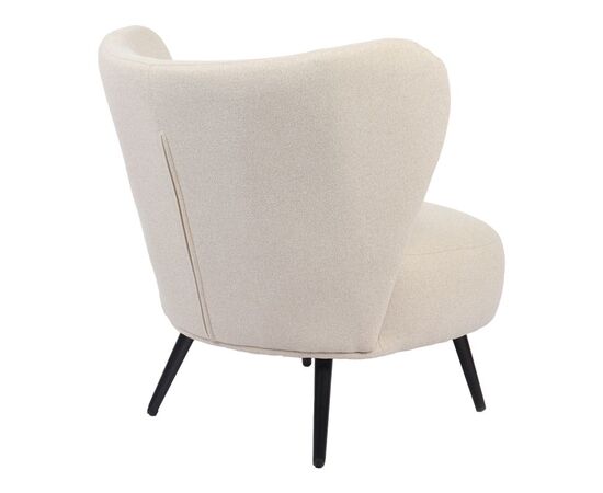 Πολυθρόνα Nagreta pakoworld κρεμ ύφασμα με μεταλλικό πόδι σε μαύρη απόχρωση 77x73x74εκ - ΚΑΡΕΚΛΕΣ - ΠΟΛΥΘΡΟΝΕΣ ΕΣ. στο Milonadakis.gr