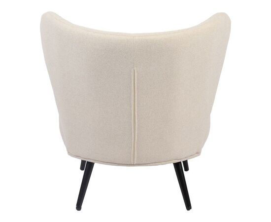 Πολυθρόνα Nagreta pakoworld κρεμ ύφασμα με μεταλλικό πόδι σε μαύρη απόχρωση 77x73x74εκ - ΚΑΡΕΚΛΕΣ - ΠΟΛΥΘΡΟΝΕΣ ΕΣ. στο Milonadakis.gr