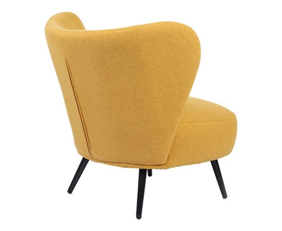 Πολυθρόνα Nagreta pakoworld κίτρινο ύφασμα με μεταλλικό πόδι σε μαύρη απόχρωση 77x73x74εκ - ΚΑΡΕΚΛΕΣ - ΠΟΛΥΘΡΟΝΕΣ ΕΣ. στο Milonadakis.gr